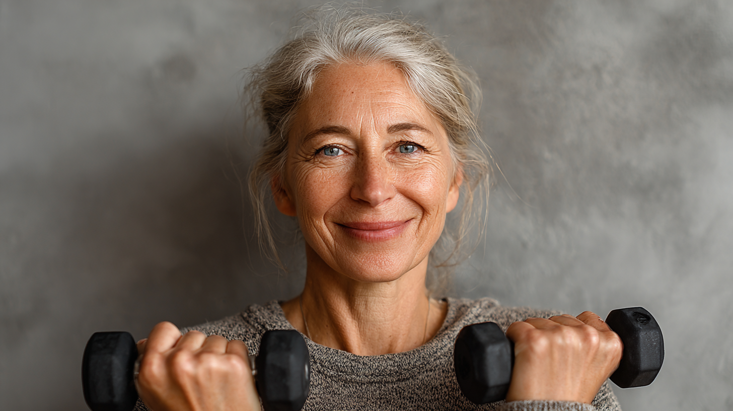 Группа активных людей старшего возраста после тренировки, демонстрирующих отличную физическую форму